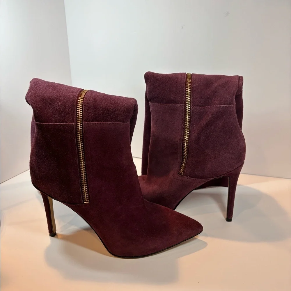 Michael Kors Purple Over the Knee Boots Suede